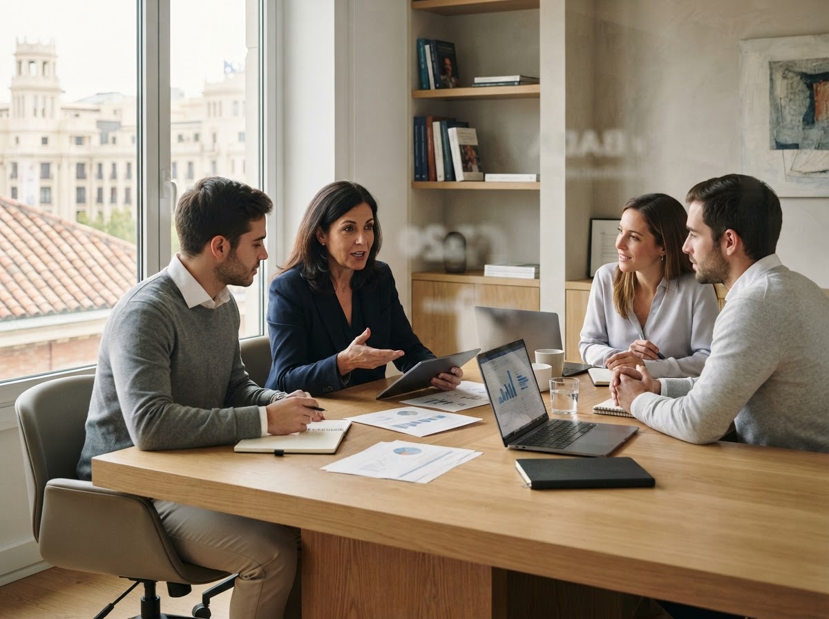 Impetu Gainvero: equipo de análisis financiero trabajando con modelos predictivos